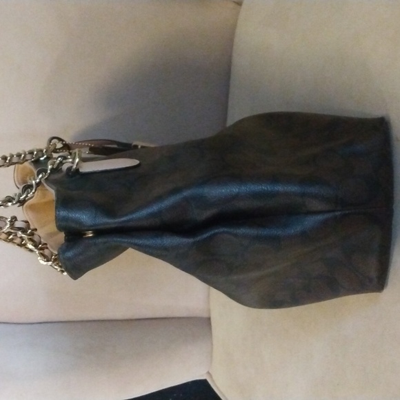 Coach leather monogram shoulder bag - Picture 6 of 12